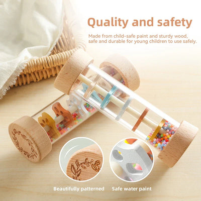 Baby Rain Stick™ – Magisch Regenmuziekje – Zintuiglijk Speelgoed