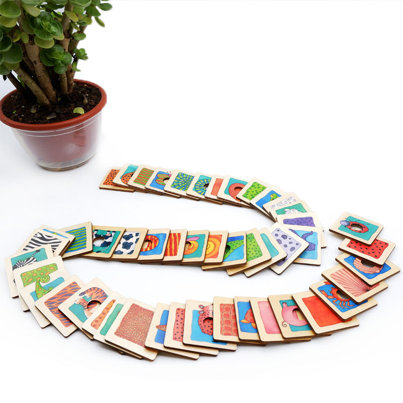Animal Texture Match puzzle - Fine motor skills toys