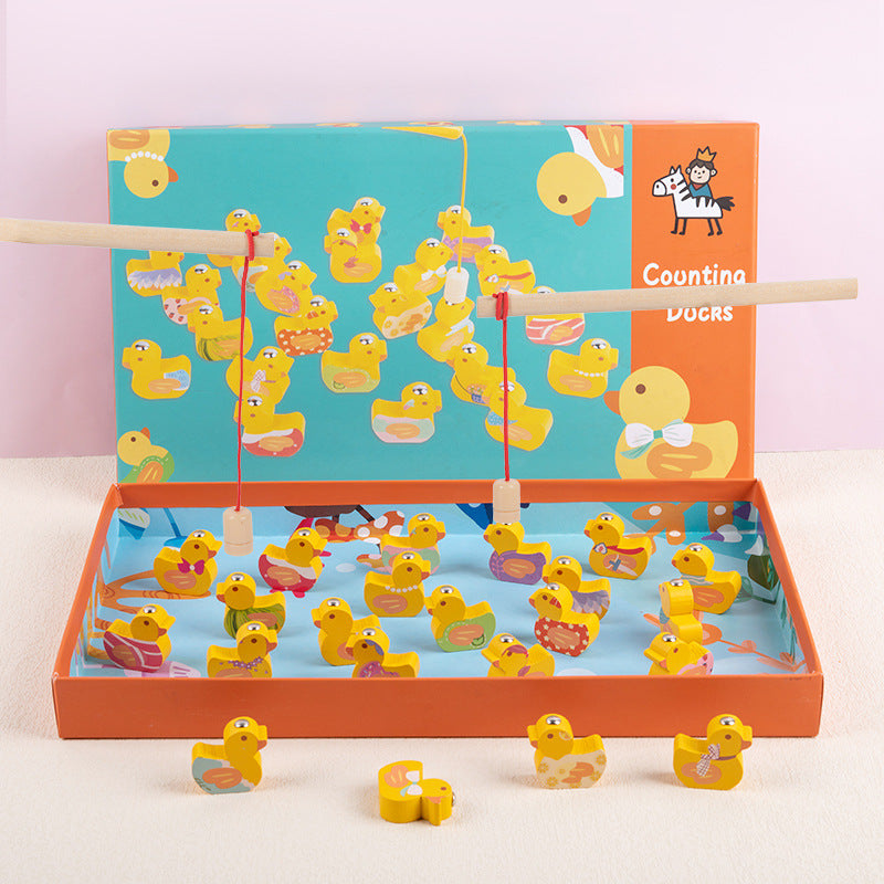 Jeu de comptage en bois Canard - Jouets éducatifs mathématiques