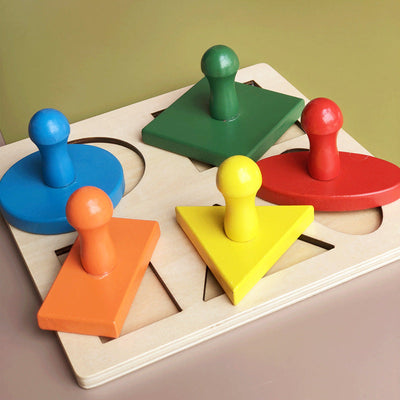 Montessori Large Wooden Shape Puzzle- Best montessori toys