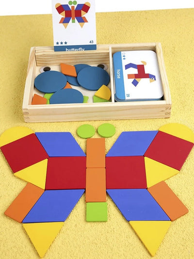Jouet éducatif en bois pour apprendre la créativité pas à pas - Mathématiques