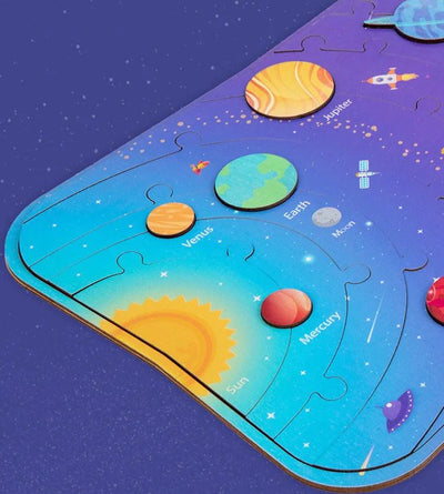 STEM Educational Solar System Puzzle – Learn Planet Order and Spatial Awareness Through Play