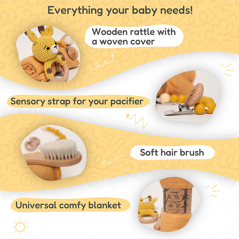 Fidtoy Newborn Baby Gift Box – Welcome Baby Shower Set