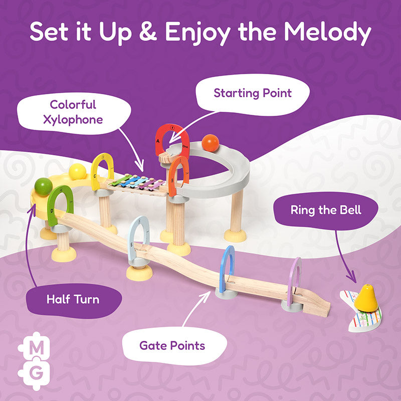 Circuit de billes musical Montessori