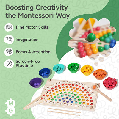Fidtoy Montessori Rainbow Beads