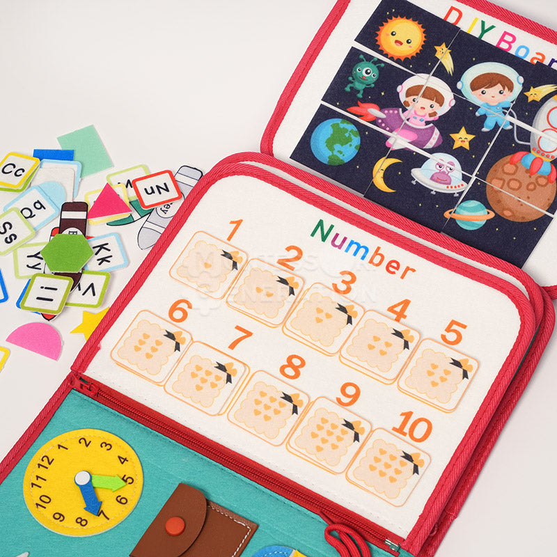 Fidtoy Interactive Busy Bag for Toddlers – Montessori Sensory Learning Toy Age 3+