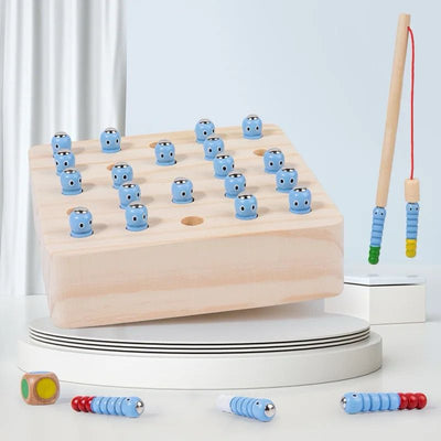 Worm Fishing and Memory Game – Color Matching and Cognitive Development Toy
