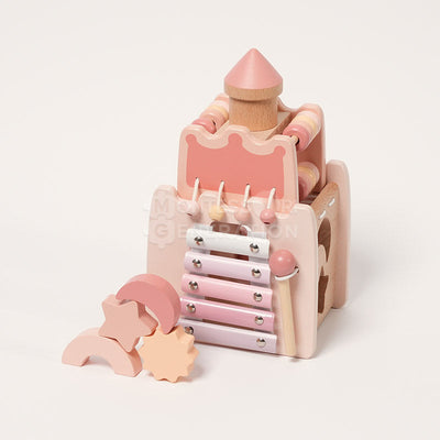 Château d'activités en bois Fidtoy pour enfants de 3 ans et plus - Jouet éducatif