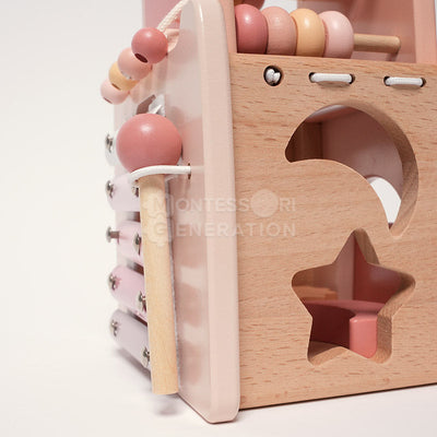 Château d'activités en bois Fidtoy pour enfants de 3 ans et plus - Jouet éducatif