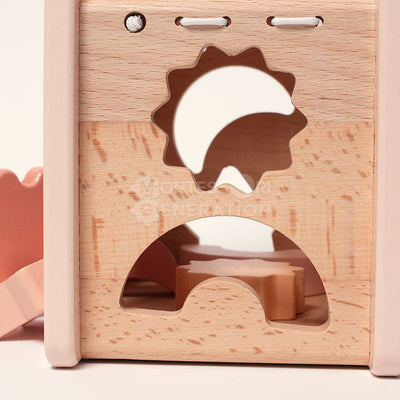 Château d'activités en bois Fidtoy pour enfants de 3 ans et plus - Jouet éducatif