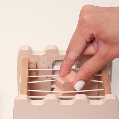 Château d'activités en bois Fidtoy pour enfants de 3 ans et plus - Jouet éducatif