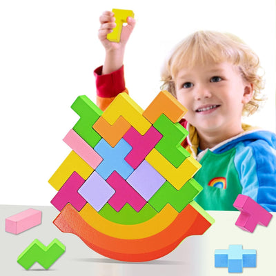 Juguete rompecabezas de Tetris con balanceo
