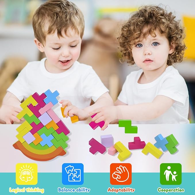Rocking Tetris Puzzle Toy