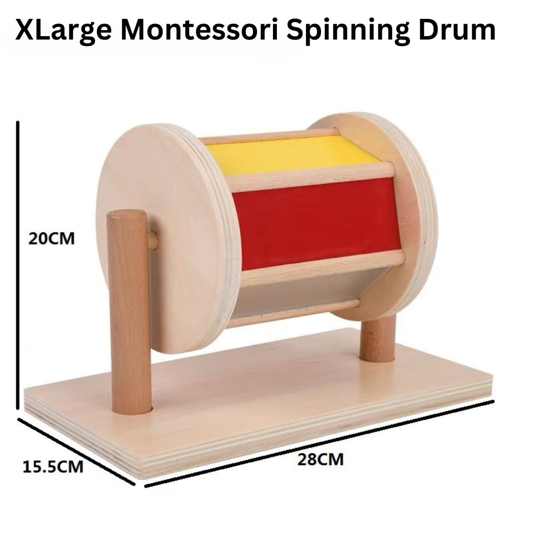 Tambor Montessori gigante Cilindro de bolas Sonajero Sensorial