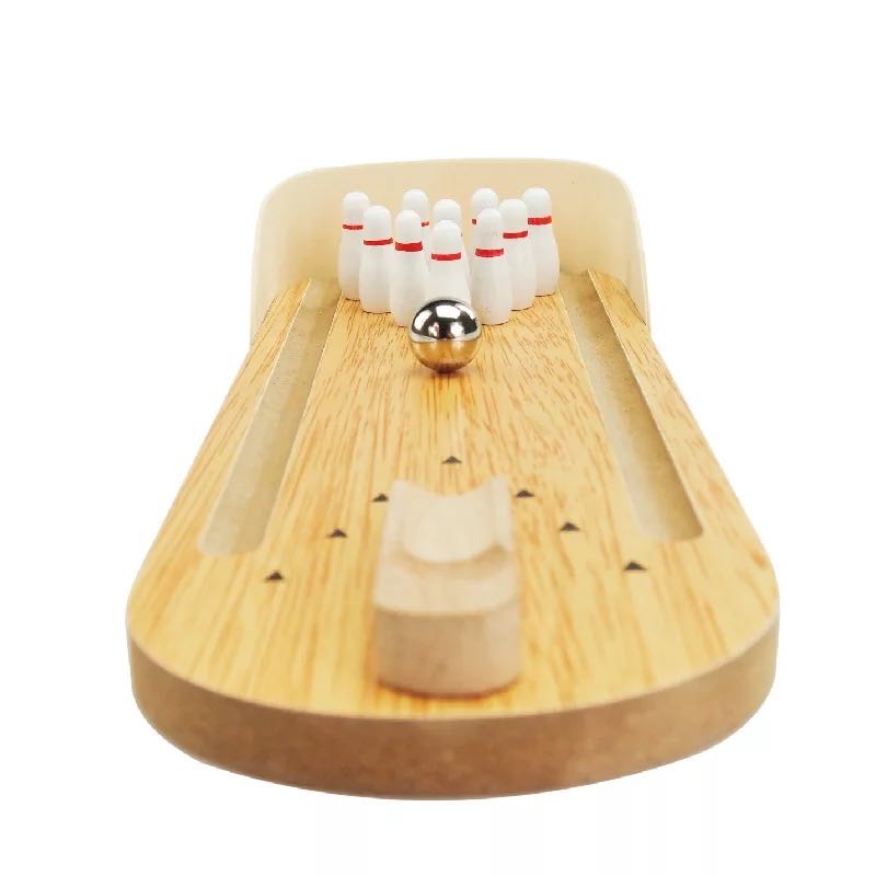 Mini Wooden  Bowling Game-Fine motor skills toys