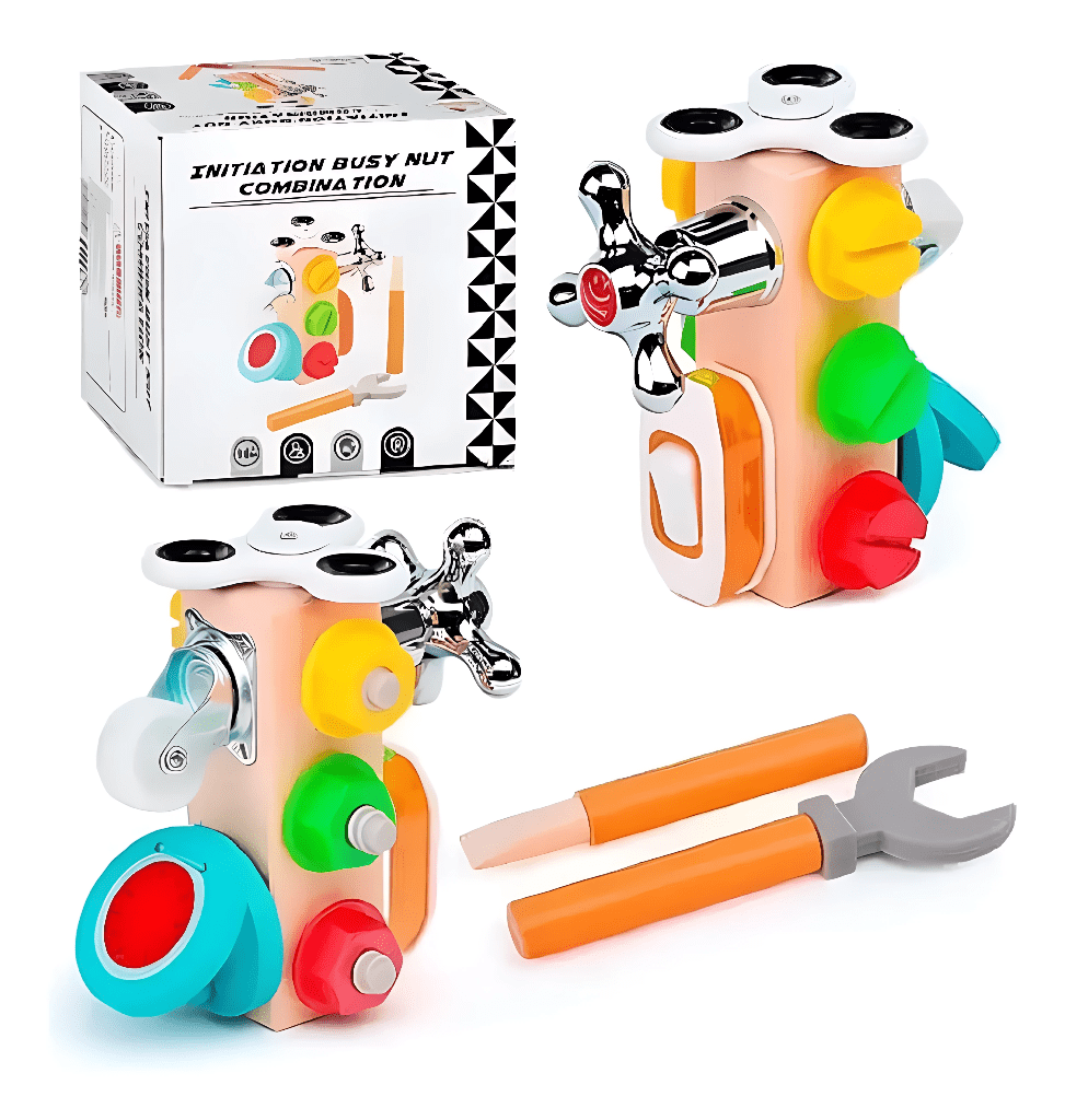 Kit d'outils combinés en bois pour cube d'activités - 046