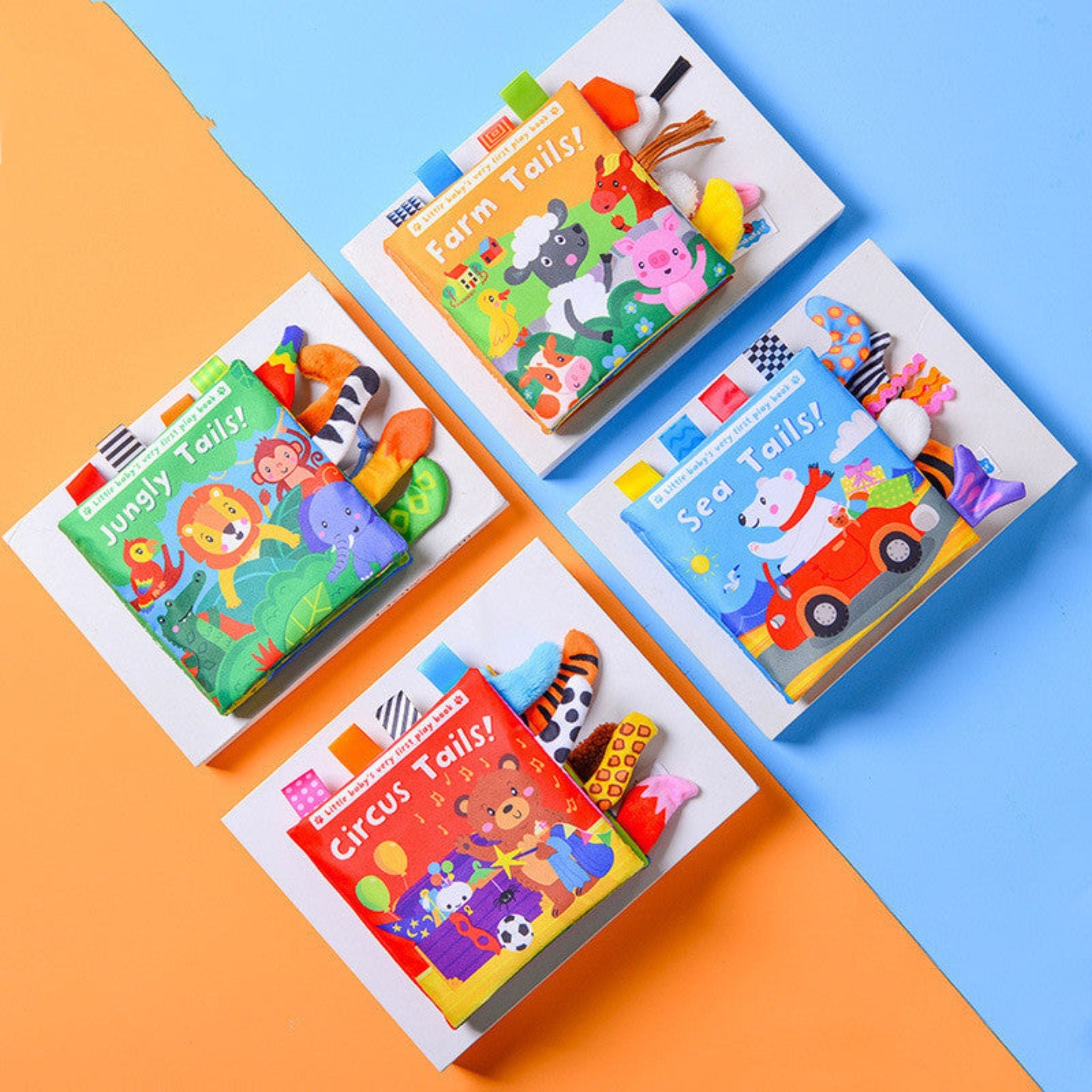 Libro Blando Montessori Colas de Animales