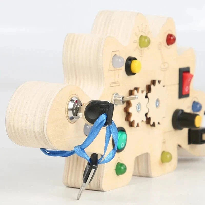 Fidtoy Montessori Button Board