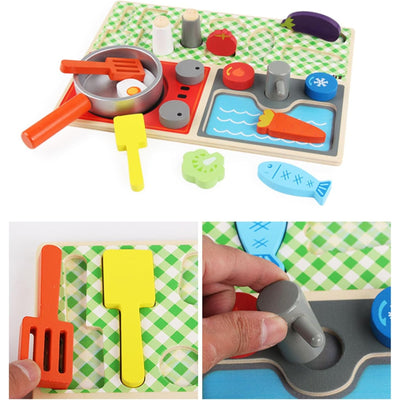 Casa de juego de cocina Montessori