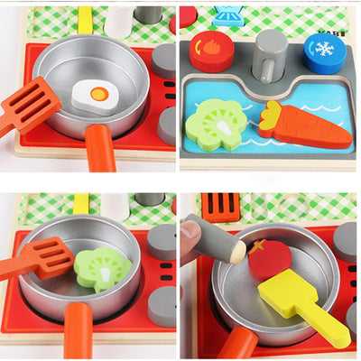 Casa de juego de cocina Montessori