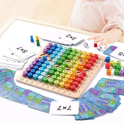 Jeu de société de multiplication Montessori