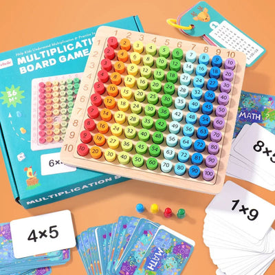 Jeu de société de multiplication Montessori