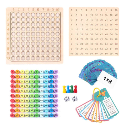 Jeu de société de multiplication Montessori