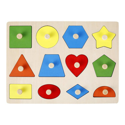 Fidtoy Montessori Puzzle en bois Formes