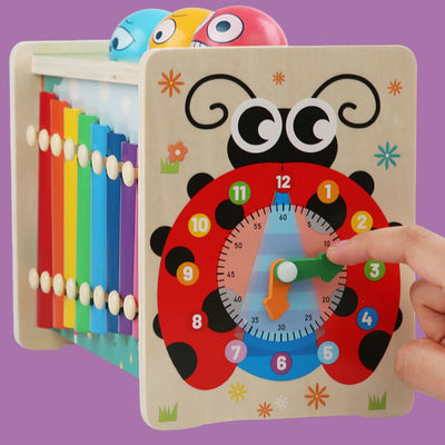 Juguete Montessori para golpear con xilófono, pesca y juego de imanes