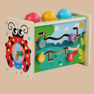 Juguete Montessori para golpear con xilófono, pesca y juego de imanes
