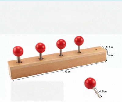 Juego de Tuercas y Tornillos Montessori B - Material de Vida Práctica para Motricidad Fina