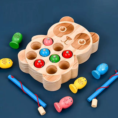 Juego de Pesca de Madera Panda
