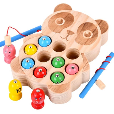 Juego de Pesca de Madera Panda