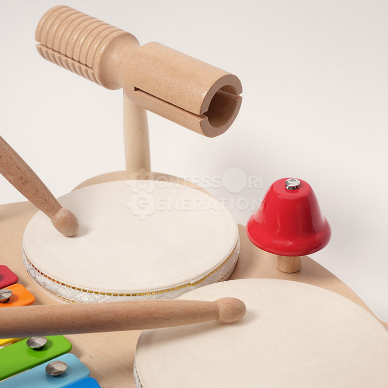 Fidtoy Ensemble de Percussion en Bois pour Enfants – Jouet Instrument de Musique 3+