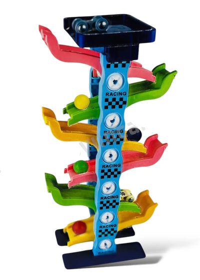 Fidtoy 52 Piece Tower Game Set with Rolling Car Play