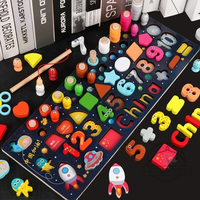 Fidtoy Juguetes Educativos de Madera Montessori para Niños