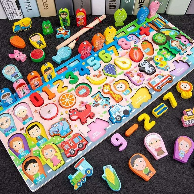 Fidtoy Juguetes Educativos de Madera Montessori para Niños