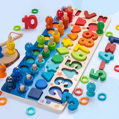 Fidtoy Juguetes Educativos de Madera Montessori para Niños