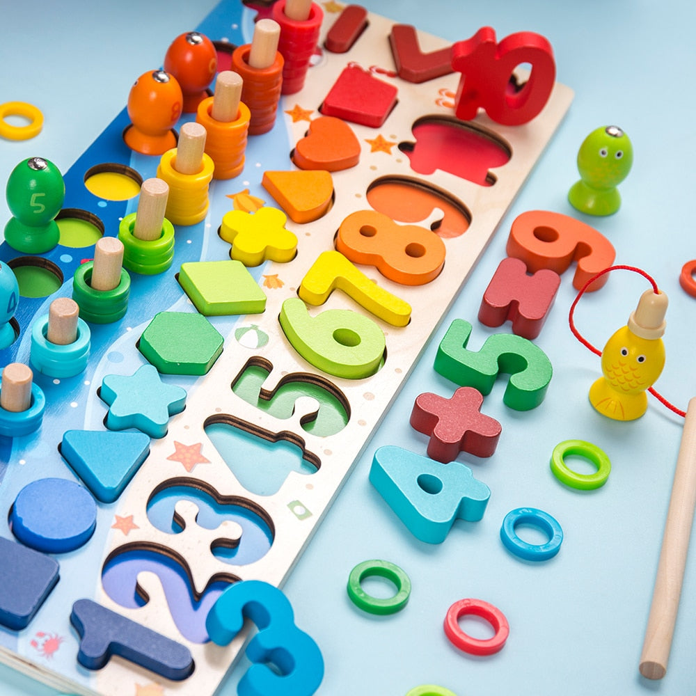Fidtoy Juguetes Educativos de Madera Montessori para Niños
