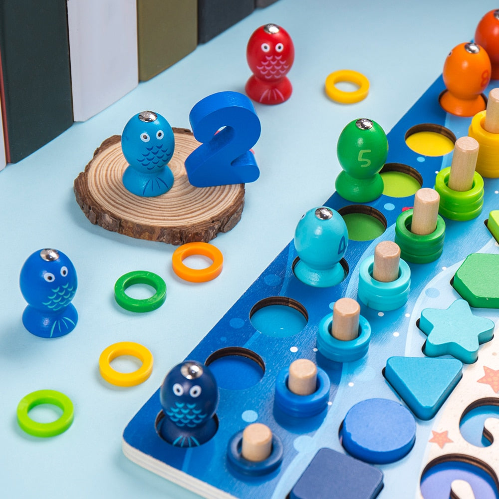 Fidtoy Juguetes Educativos de Madera Montessori para Niños