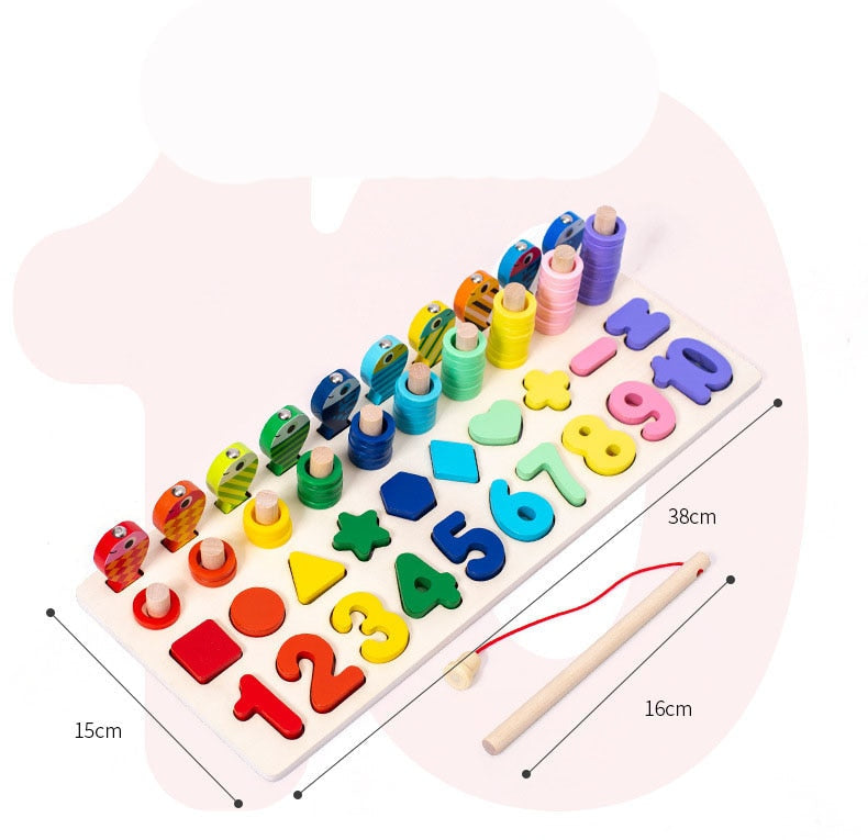 Fidtoy Juguetes Educativos de Madera Montessori para Niños