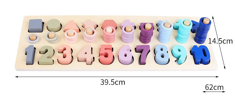Fidtoy Juguetes Educativos de Madera Montessori para Niños