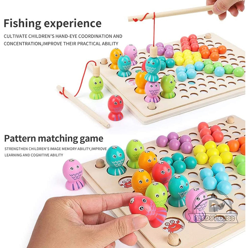 Fidtoy Juguetes Educativos de Madera Montessori para Niños