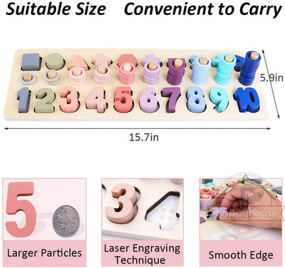 Fidtoy Juguetes Educativos de Madera Montessori para Niños
