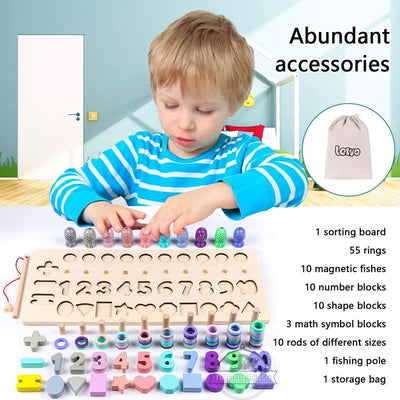 Fidtoy Juguetes Educativos de Madera Montessori para Niños