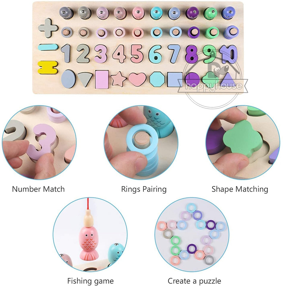 Fidtoy Juguetes Educativos de Madera Montessori para Niños