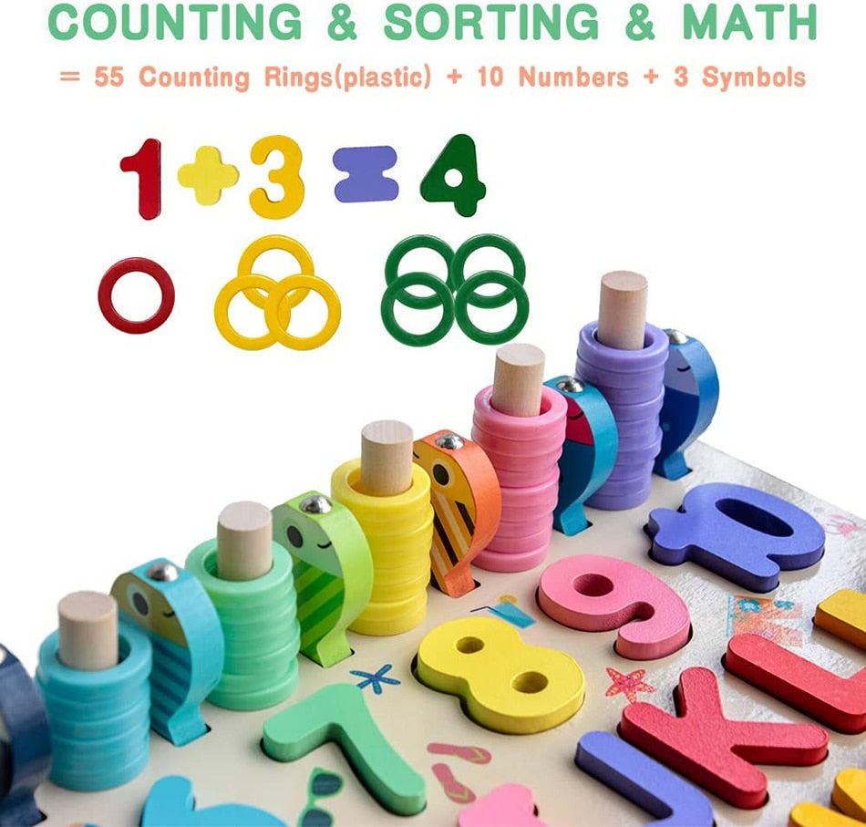 Fidtoy Juguetes Educativos de Madera Montessori para Niños