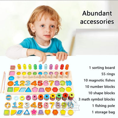 Fidtoy Juguetes Educativos de Madera Montessori para Niños