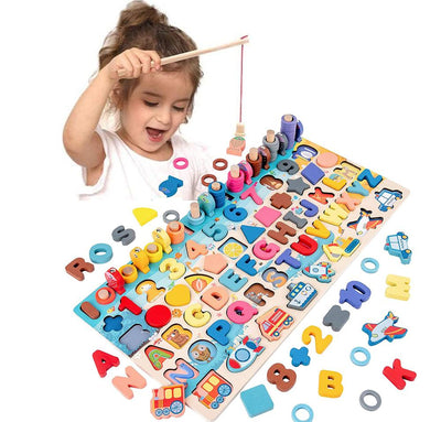 Fidtoy Juguetes Educativos de Madera Montessori para Niños