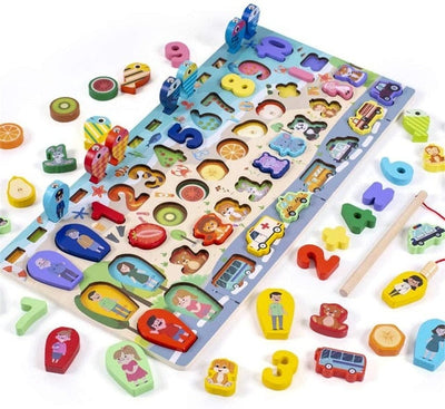 Fidtoy Juguetes Educativos de Madera Montessori para Niños